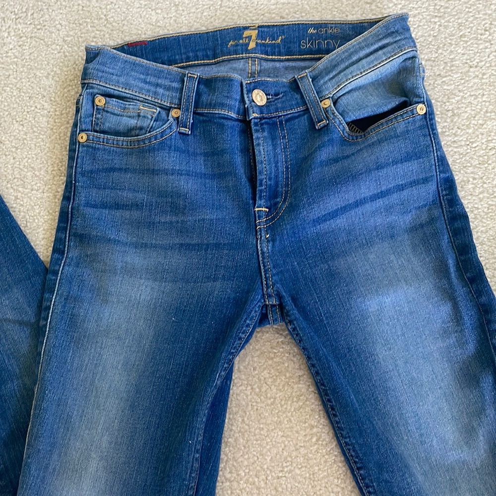 7 for all mankind, ankle skinny